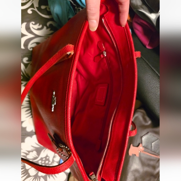 Coach Cherry Red Tote Bag - Picture 7 of 7